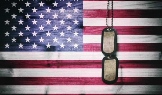 Flag and Dogtags smaller