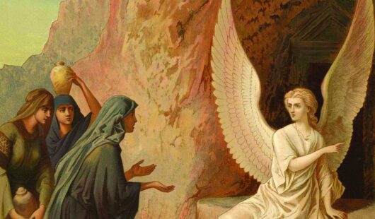 March 2024 Angel and Tomb