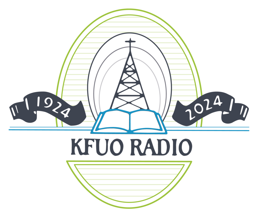 KFUO100 Color Oval White Background