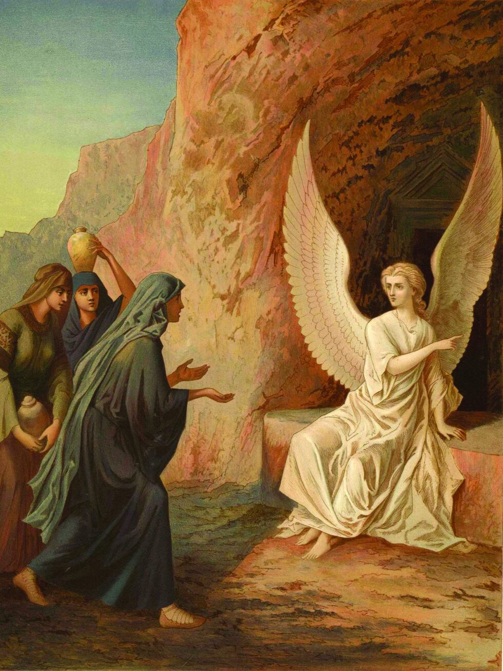 March 2024 Angel and Tomb