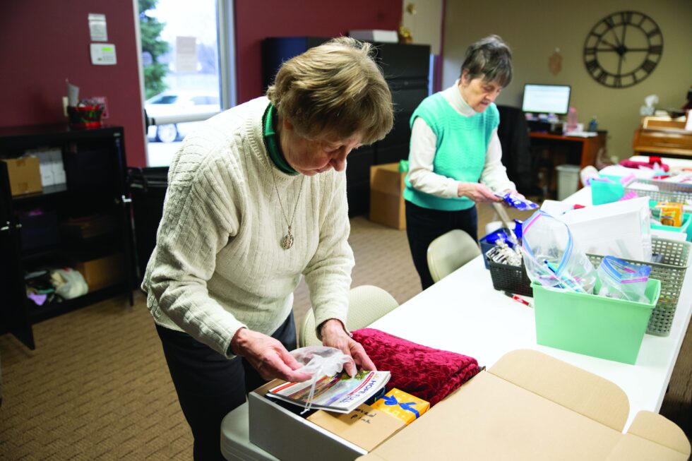 Packing Care Packages Feb 25