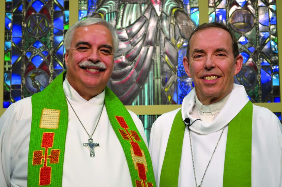 Rev Shoemaker with President Cripe 10 25