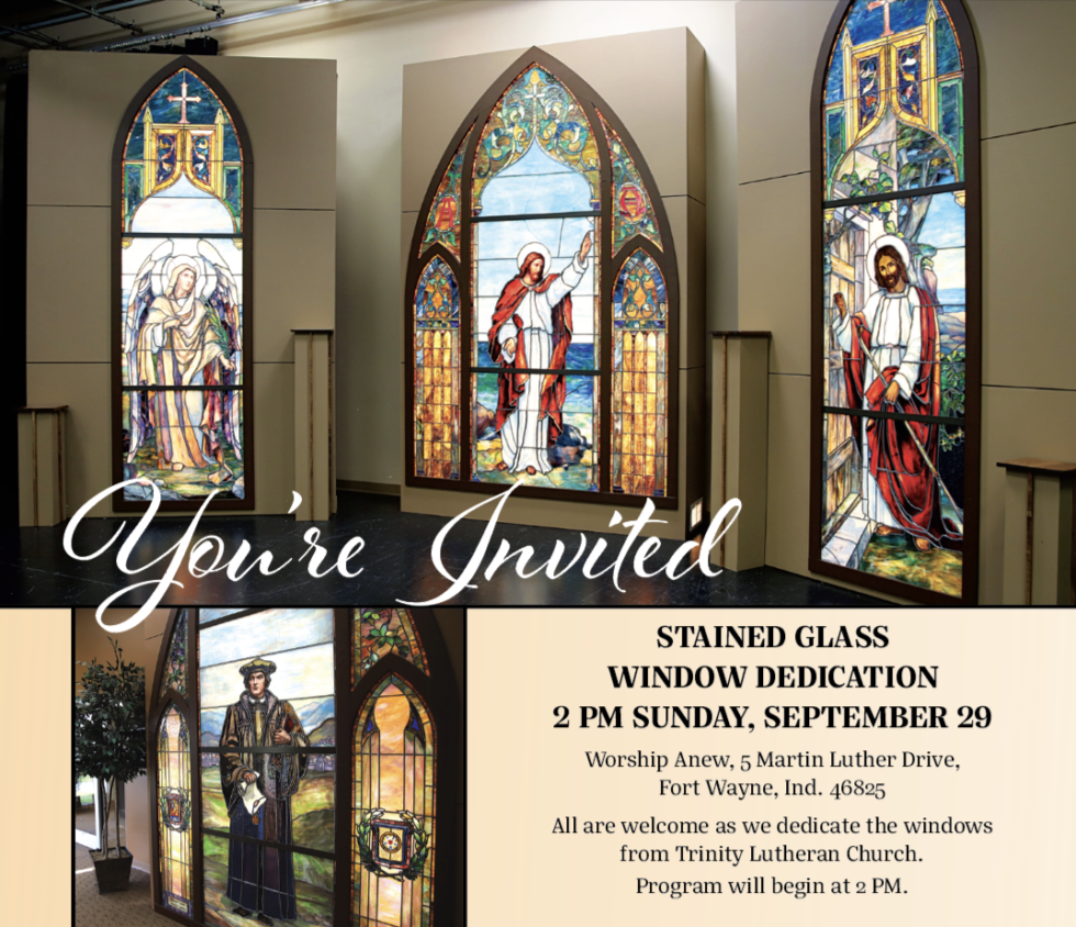 Stained glass dedication pic